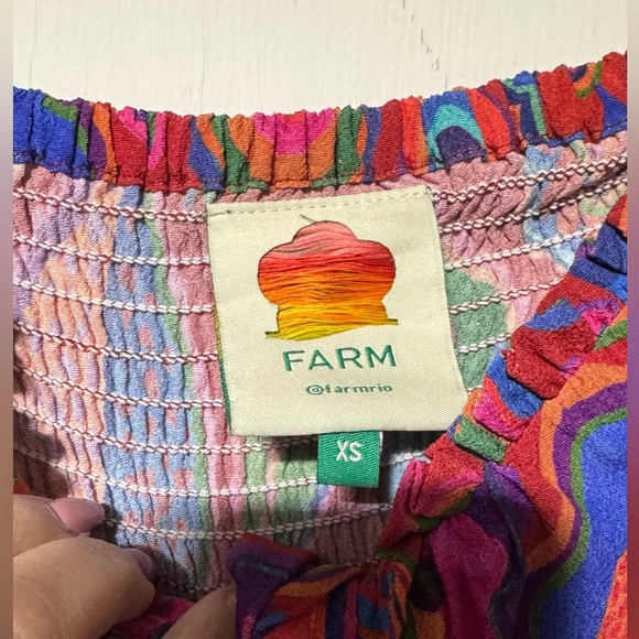 NEW!!! Farm Rio Red Lisa Midi Dress Size XS - Picture 6 of 12